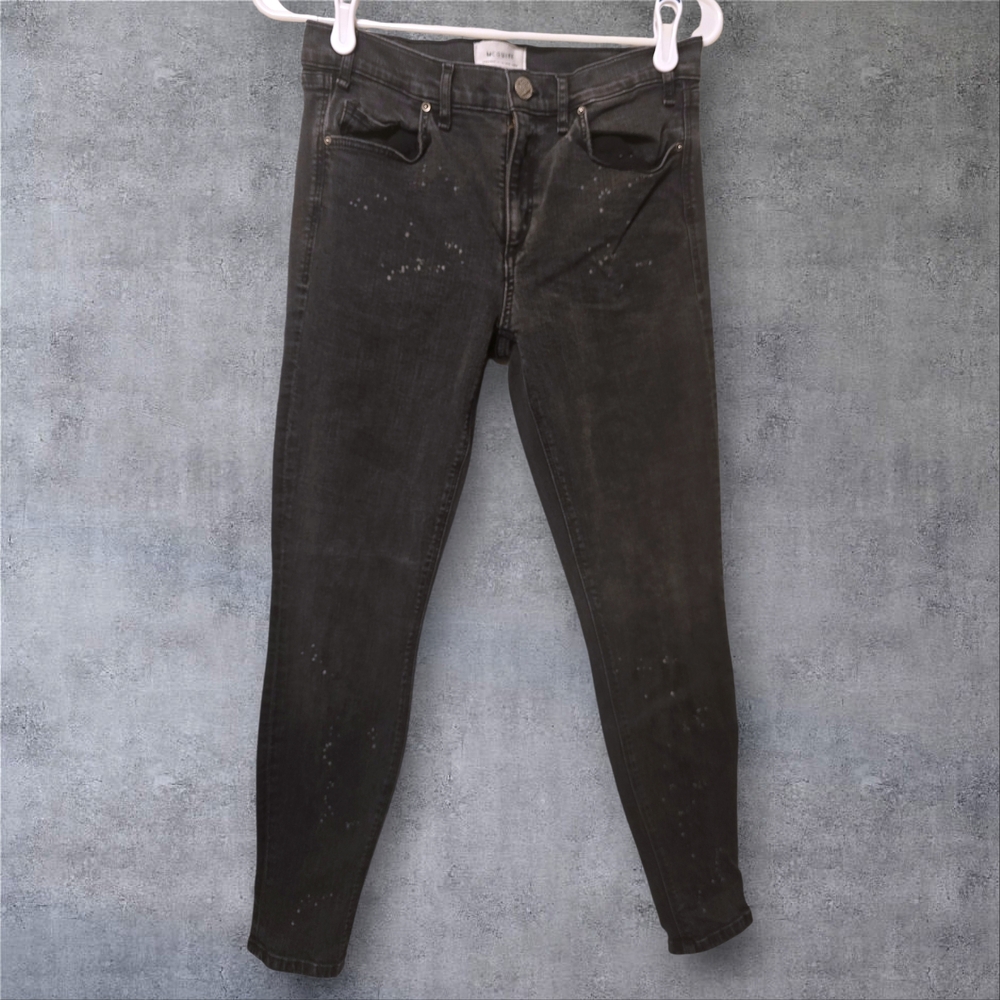 29 - McGuire Denim Paint Splatter Black Wash Skinny Jeans
